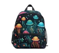 Wzzzsun Espacio Medusa Estrella Universo Mochila Infantil Niño y Niña Kindergarten Bolsa Escolar Mochilas Infantiles con Correa 3-6 Años de Viaje