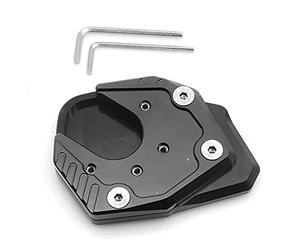 X-ADV X ADV Motocicleta CNC Aluminio Costado Soporte Lateral Ampliar para X-ADV 750 2017 2018 2019 NC750X/S 2017 2018 2019 (Negro+Negro)