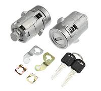 X AUTOHAUX 1 juego de cilindro de cerradura de puerta con 2 llaves 15298924 para Chevrolet Silverado Suburban Tahoe para GMC Sierra Yukon Juego de cerradura de puerta lateral del conductor y del