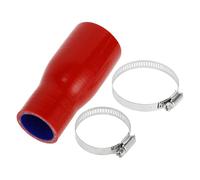 X AUTOHAUX 1 juego de manguera de silicona para coche de 51-38 mm de diámetro interior de 127 mm de longitud, 0 grados, color azul y rojo, manguera de refrigerante universal