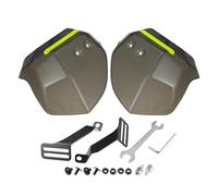 X AUTOHAUX 1 Juego de Protectores de Mano universales para Manillar de Motocicleta, Color Negro, para ATV Dirt Bike con Kit de Montaje de Tornillo