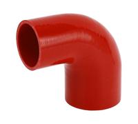 X AUTOHAUX 1 manguera de silicona roja universal de 60 mm a 76 mm de diámetro interior de 100 mm de longitud, 90 grados, color rojo