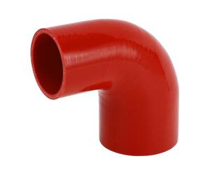 X AUTOHAUX 1 manguera de silicona roja universal de 60 mm a 76 mm de diámetro interior de 100 mm de longitud, 90 grados, color rojo