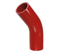 X AUTOHAUX 1 manguera de silicona roja universal para coche, 51 mm, diámetro interior de 102 mm, 45 grados, color rojo