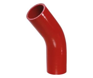 X AUTOHAUX 1 manguera de silicona roja universal para coche, 51 mm, diámetro interior de 102 mm, 45 grados, color rojo