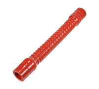 X AUTOHAUX 1 manguera de silicona roscada para coche de 25 mm de diámetro interior de 300 mm de longitud, 0° rojo para coche, manguera de refrigerante, universal