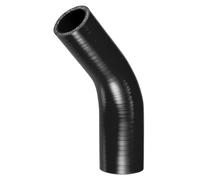 X AUTOHAUX 1 manguera refrigerante universal de silicona negra para coche, 32-38 mm, diámetro interior de 90 mm, 3.54 pulgadas de longitud, 45 grados, color negro