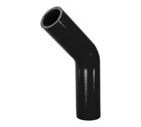 X AUTOHAUX 1 manguera refrigerante universal de silicona negra para coche, 32 mm, 102 mm, 4 pulgadas de longitud, 45 grados, color negro
