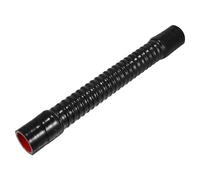 X AUTOHAUX 1 manguera refrigerante universal de silicona para coche, 38 mm, diámetro interior de 400 mm, 0 grados, color negro y rojo