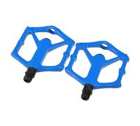 X AUTOHAUX 1 par de pedales de aleación de aluminio para bicicleta, reposapiés plano universal, color azul, ajuste universal para ejes de 9/16 pulgadas, bicicleta BMX MTB