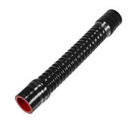 X AUTOHAUX 1 pieza 32 mm 1.26" ID 300 mm 11.81" Longitud 0° Manguera de silicona roscada negra roja para coche - Manguera de enfriamiento universal
