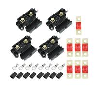 X AUTOHAUX 150A Fusible Kit 4 ANS Soportes 150 AMP Fusibles para Coche Auto Doble Batería