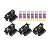 X AUTOHAUX 150A Fusible Kit 4 ANS Soportes 7 x 150 AMP Fusibles para Coche Doble Batería