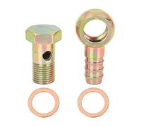 X AUTOHAUX 16mm Banjo Manguera Púa Perno Montajes Banjo Juego Universal para Coche