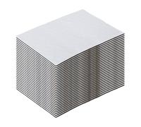 X AUTOHAUX 197mil 14.52pies² Alfombra Aislante Acústica 5mm Espuma Con Foil De Aluminio Material Aislante Térmico Autoadhesivo Para Capó De Auto Guardabarros 25x18cm 30Pcs