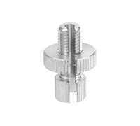 X AUTOHAUX 1uds M10 Freno Embrague Cable Línea Ajustador Tornillo Plateado Tono