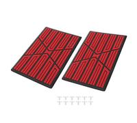 X AUTOHAUX 2 Alfombrillas universales para Piso de Coche, Placa de Parche para el talón