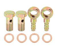 X AUTOHAUX 2 Juegos 12mm Diámetro Banjo Perno Arandela Kit Metal para Motocicleta Coche