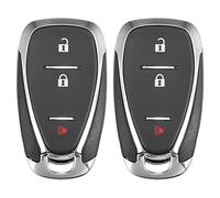 X AUTOHAUX 2 piezas de 3 botones para entrada sin llave de coche con control remoto de repuesto para llave de proximidad inteligente HYQ4EA para Chevrolet Equinox 2018-2020 433MHz 46 chip