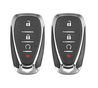 X AUTOHAUX 2 piezas de 4 botones para entrada sin llave de coche, control remoto de repuesto, llavero inteligente de proximidad HYQ4AA para Chevrolet Volt 2016-2019 315MHz 46 chip