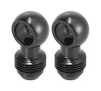 X AUTOHAUX 2 unids dia.14mm combustible Banjo accesorios a 8AN macho Flare adaptador adaptador de línea de combustible conector para coche negro M18x1.5 rosca