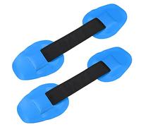 X AUTOHAUX 2 unids universal de PVC correa de mango parches llevar agarre mango para tabla de remo, botes inflables, canoa, kayak, correa de asiento mango azul