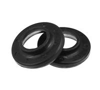 X AUTOHAUX 2uds Frontal Superior Bobina Resorte Aisladores 52000229 Goma Negro