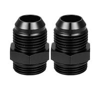 X AUTOHAUX 2uds Negro Macho Ajuste Adaptador Acampanado Unión Acoplador para Coche Auto AN10-M22*1,5