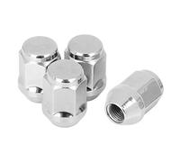 X AUTOHAUX 4 Uds M12x1.25 34mm Cromado Hexagonal Rueda Orejeta Tuercas Antirrobo Cono Asiento para Coche