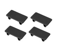 X AUTOHAUX 4 unids ABS interruptor basculante cubierta del panel del interruptor de palanca automotriz agujero soporte de relleno enchufe negro universal