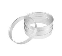 X AUTOHAUX 4pcs OD 57.1mm a ID 56.1mm aleación de aluminio cubo de coche anillos centrados
