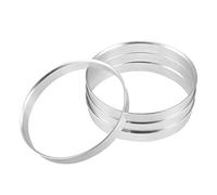 X AUTOHAUX 4pcs OD 74.1mm a ID 72.6mm aleación de aluminio cubo de coche anillos centrados
