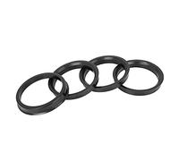 X AUTOHAUX 4uds Plástico 67.1mm a 58.1mm Coche Cubo Céntricos círculos Negro Anillos Centrales