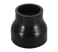X AUTOHAUX 51-76mm 2 "-3" ID Acoplador recto manguera de silicona negro para coche auto
