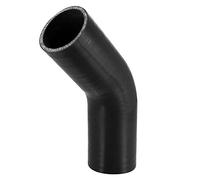 X AUTOHAUX 60mm 2.36" ID 45 Grado Silicona Coche Reductor Manguera Acoplador Tubo Negro