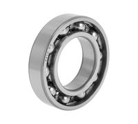 X AUTOHAUX 6210 Rodamientos de bolas de ranura profunda P0 50 x 90 x 20 mm, rodamientos lubricados, tipo abierto, tono plateado, rueda de monopatín