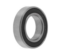 X AUTOHAUX 6801VV Rodamientos De Bolas De Ranura Profunda 0.47"x0.83"x0.2" P4 Doble Sello De Goma Lubricados Rodamientos Para Coche Scooter Patineta Rueda Universal Tono Plateado Negro