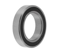 X AUTOHAUX 6804VV Rodamientos De Bolas De Ranura Profunda 0.79"x1.26"x0.28" P4 Doble Sello De Goma Lubricados Rodamientos Para Coche Scooter Patineta Rueda Universal Tono Plateado Negro
