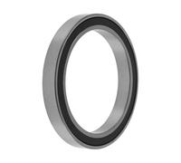 X AUTOHAUX 6811VV Rodamientos De Bolas De Ranura Profunda 2.17"x2.83"x0.35" P4 Doble Sello De Goma Lubricados Rodamientos Para Coche Scooter Patineta Rueda Universal Tono Plateado Negro