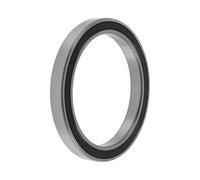 X AUTOHAUX 6814DD Rodamientos De Bolas De Ranura Profunda 2.76"x3.54"x0.39" P4 Doble Sello De Goma Lubricado Rodamientos Para Coche Scooter Patineta Rueda Universal Tono Plateado Negro