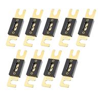 X AUTOHAUX 9uds 500A Dorado Tono ANL Fusible Universal para Coche Vehículo Camión Audio