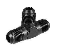X AUTOHAUX Adaptador An6 Macho Acampanado T para Combustible Negro 1 Pieza