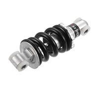 X AUTOHAUX Amortiguador trasero de 125 mm, amortiguador trasero para scooter de gas, bicicleta eléctrica, Dirt Bike 47 cc 49 cc ATV Quad Mini Pocket Bike tono plateado