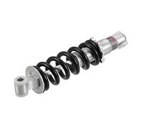 X AUTOHAUX Amortiguador trasero de 190 mm, amortiguador trasero para scooter de gas, bicicleta eléctrica, Dirt Bike de 47 cc, 49 cc, cuatrimoto, mini bicicleta de bolsillo, tono plateado