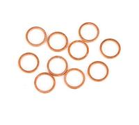 X AUTOHAUX Arandela De Cobre Plana círculo De Junta De Estanqueidad Para Coche 10x13x1,5 mm 10Pcs