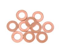 X AUTOHAUX Arandela Plana De Cobre 10Pcs Para Coche 12X22X1.5Mm