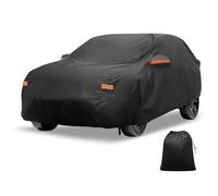 X AUTOHAUX Cubierta de Coche Impermeable para Exteriores, protección contra el Sol, Lluvia, Nieve, Granizo, con Cremallera Lateral Izquierda, película de Aluminio para Volvo XC60