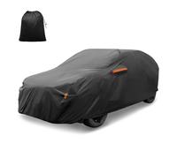 X AUTOHAUX, Cubierta de Coche para Toyota RAV4 del 2012-2022, película de Aluminio Impermeable, protección contra el Sol, Lluvia, Nieve y Granizo, con Cremallera para la Puerta del Conductor