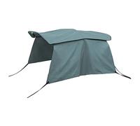 X AUTOHAUX Cubierta de Lona Bimini 600D de 3 Arcos de 6 pies de Largo x 46 Pulgadas de Alto x 54 a 60 Pulgadas de Ancho, Solo Color Gris