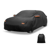 X AUTOHAUX Funda de Coche para Kia Forte Sedan, Impermeable, protección contra el Sol, la Lluvia, la Nieve y el Granizo con Cremallera Lateral Izquierda, Material de Poliuretano 210D